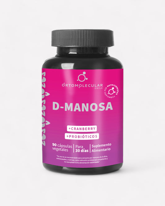D-Manosa+Cranberry+Probióticos. Ayuda a prevenir y tratar infecciones urinarias.