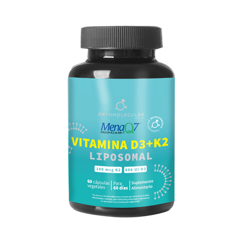 Vitamina D3+K2 MenaQ7 Liposomal 60 cáps