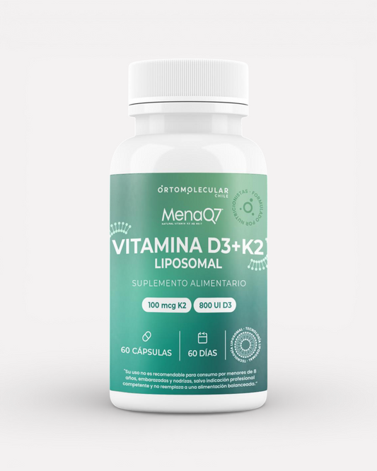 Vitamina D3+K2 MenaQ7 Liposomal-60 cáps