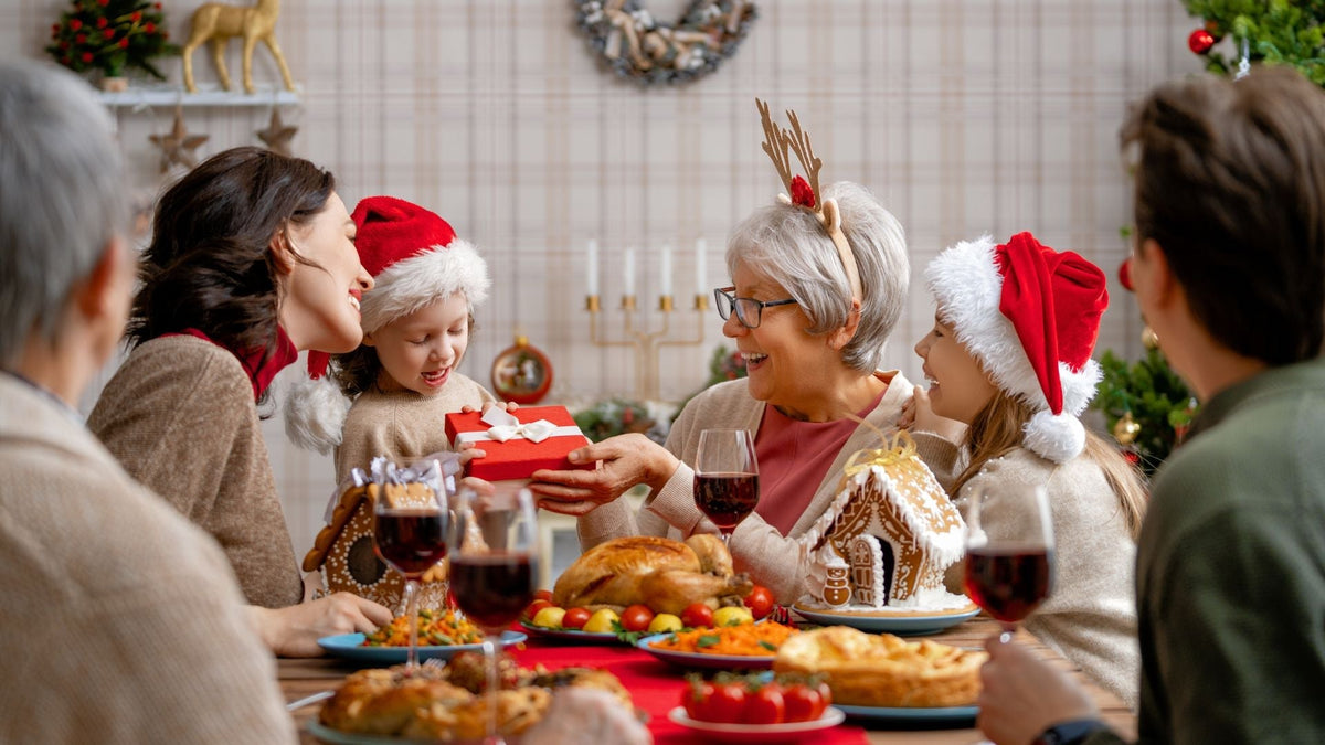 Cena navideña familiar 