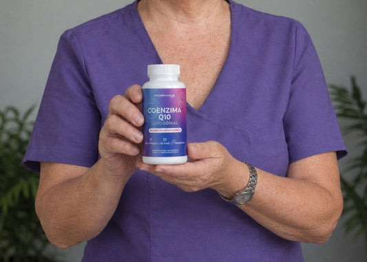 Nelba Villagrán y Coenzima Q10 Liposomal 
