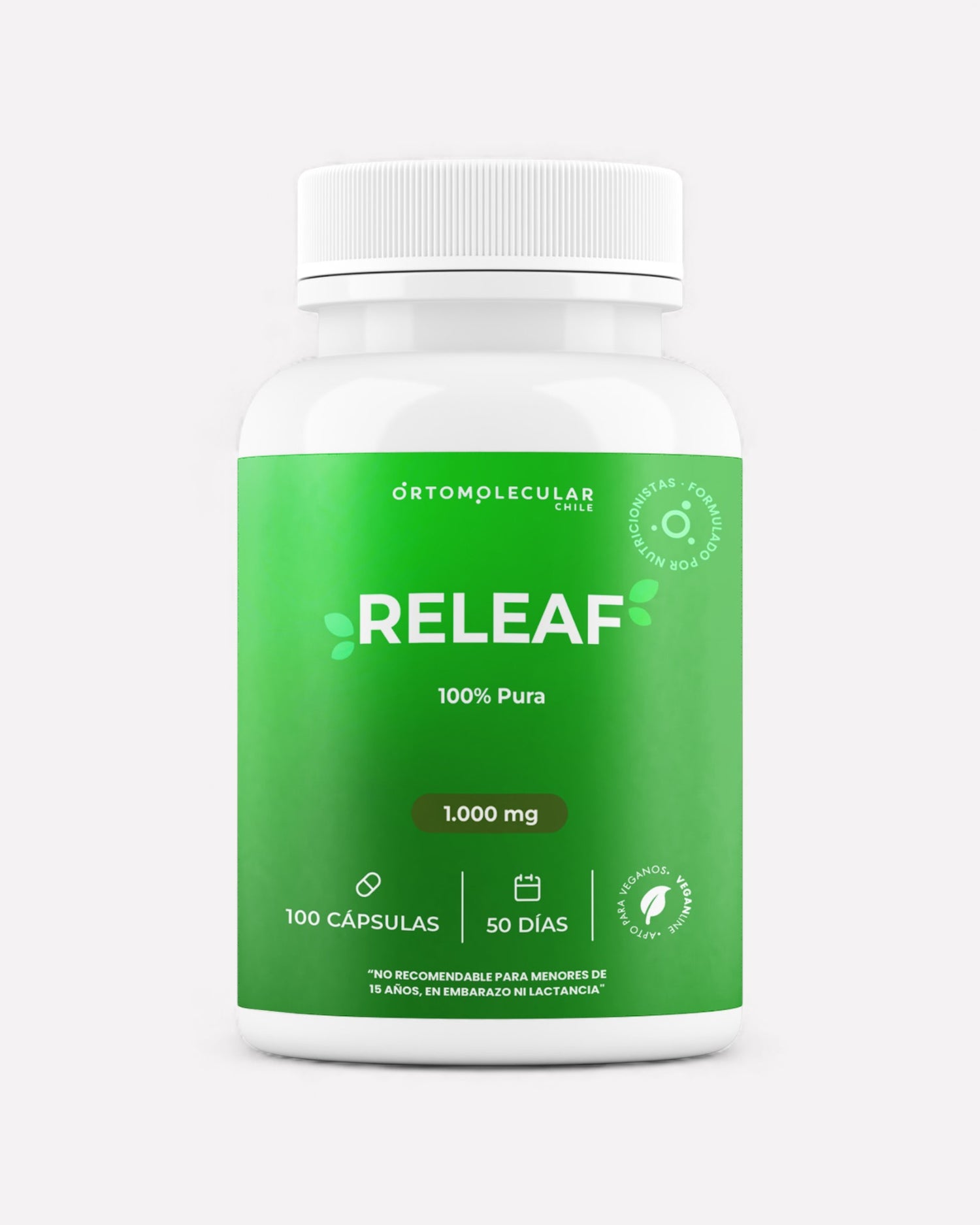 Raiz de ashwagandha pura 100 capsulas