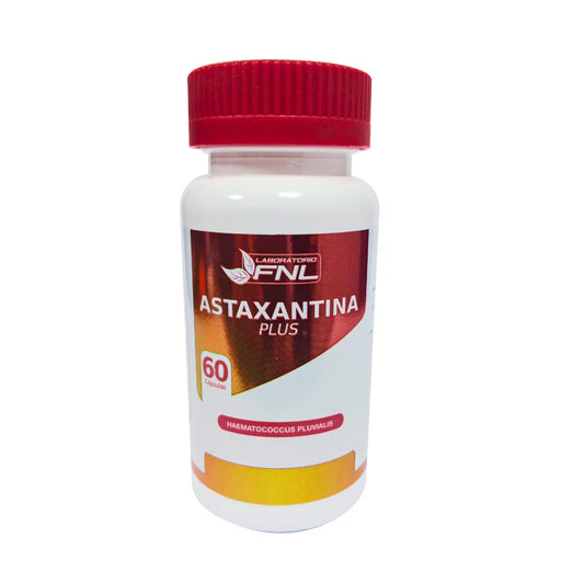 Frasco de Astanxantina Plus, 60 cápsulas, Ortomolecular Chile 