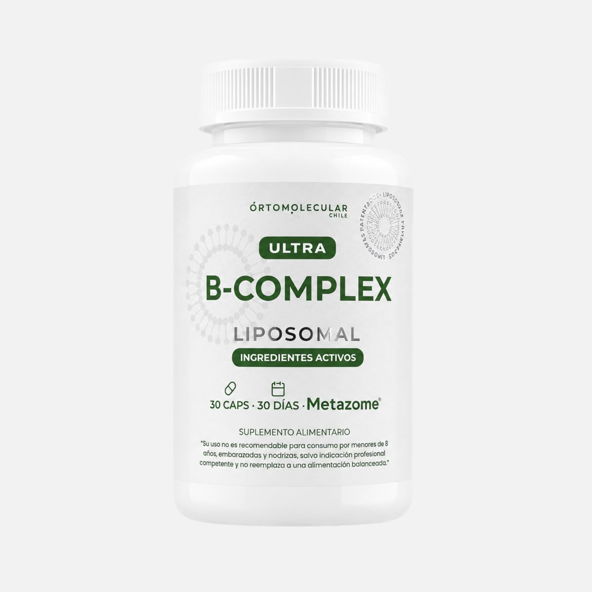 Complejo B, B12, B1, b2, b3, b5, b6, b7, b9, b12