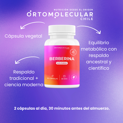 Berberina 500 mg-60 cáps