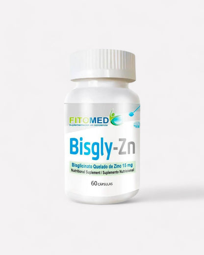 Bisgly Zn 15 mg-60 cáps