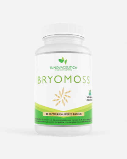 Frasco de Bryomoss, 60 cápsulas, alimento natural, Ortomolecular Chile 