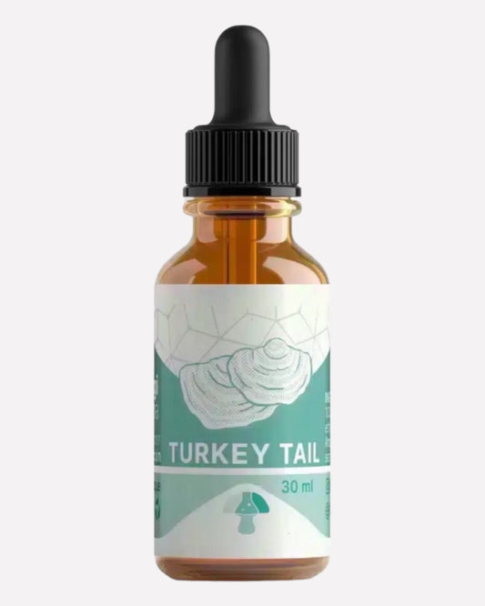 Frasco de vidrio con gotero de Cola de Pavo, 30 ml, Ortomolecular Chile 