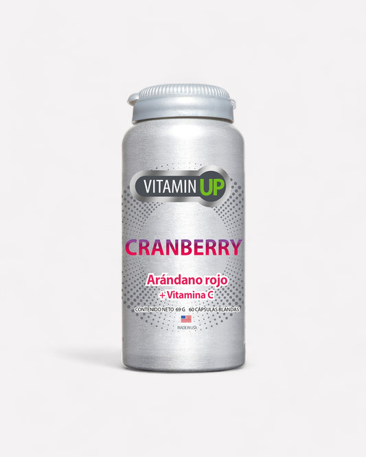 Frasco de Cranberry arándano rojo + vitamina c, 60 cápsulas blandas, Ortomolecular Chile 