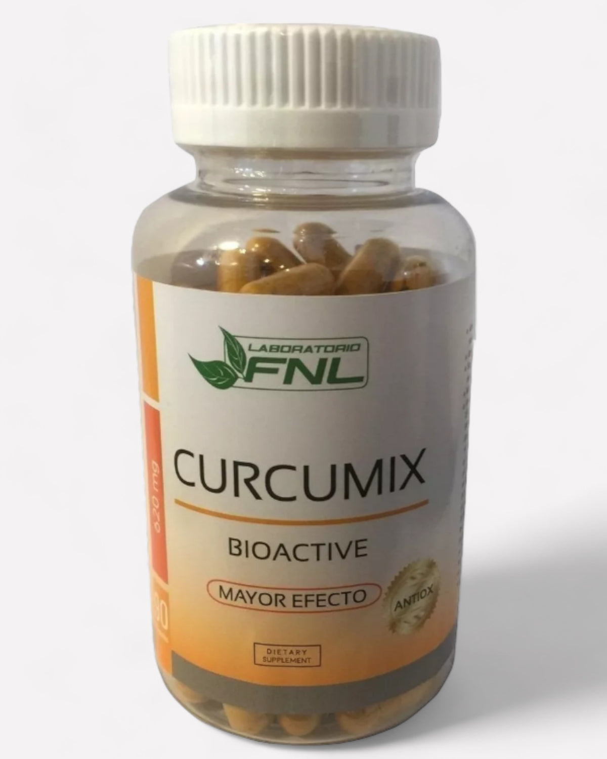 Frasco de Curcumix, Ortomolecular Chile 