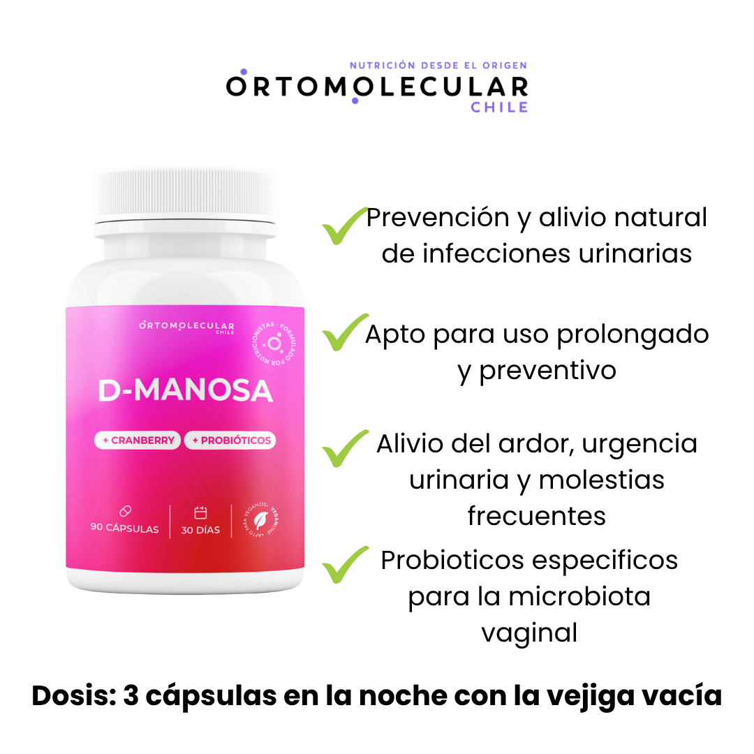 D-Manosa+Cranberry+Probióticos-90 cáps