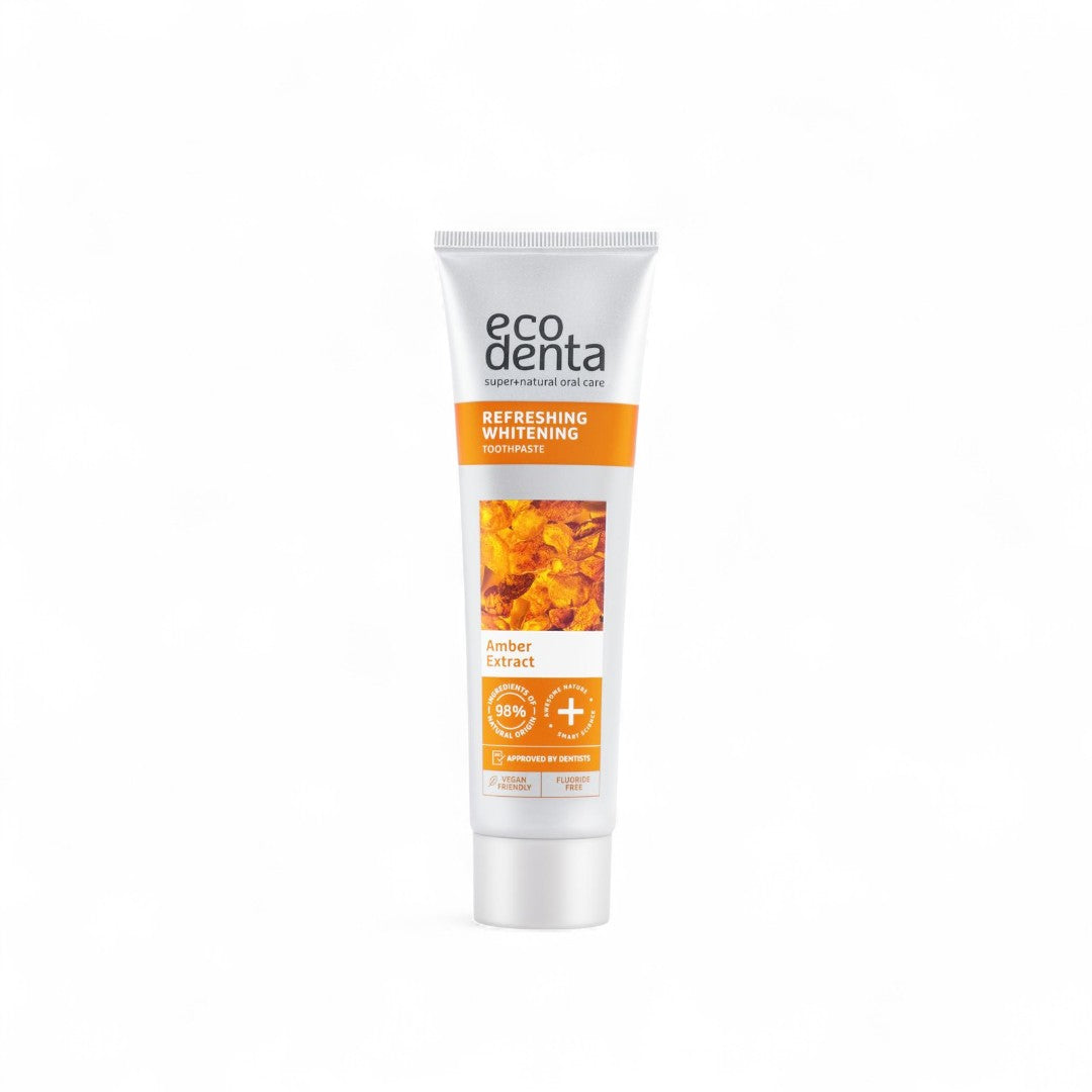 Ecodenta Pasta dental blanqueadora con extracto de ámbar, 100 ml, Ortomolecular Chile