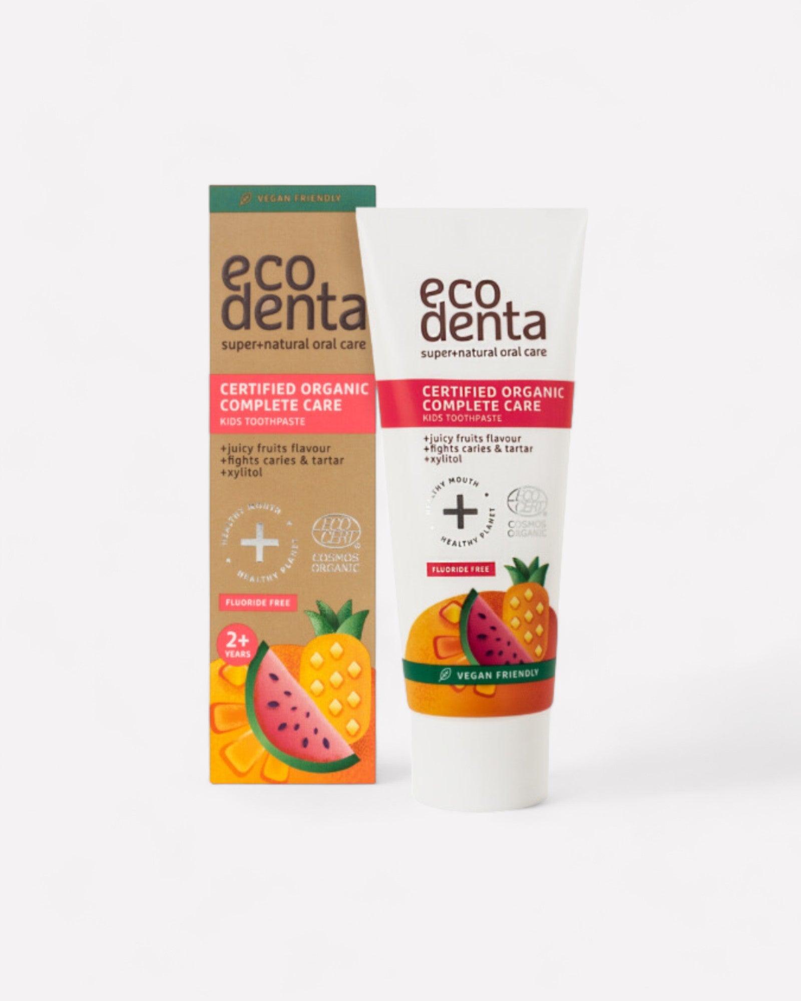 Caja Ecodenta con Pasta dental jugo de fruta, Ortomolecular Chile