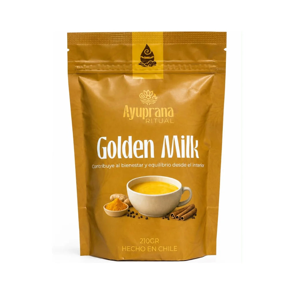 Golden milk  ayurveda cúrcuma leche dorada