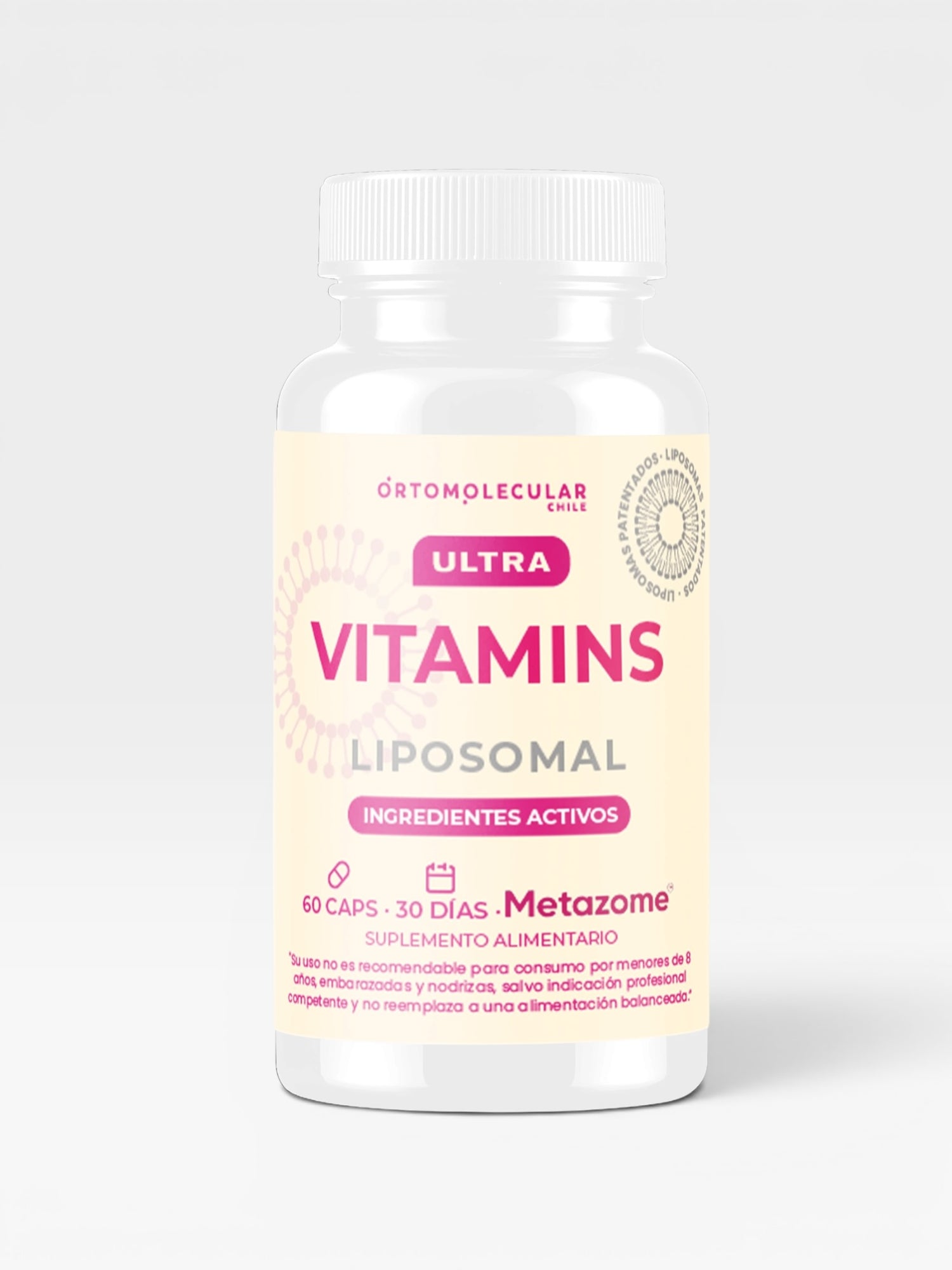 Multivitamínico, ortomolecular chile, metazome, liposomal