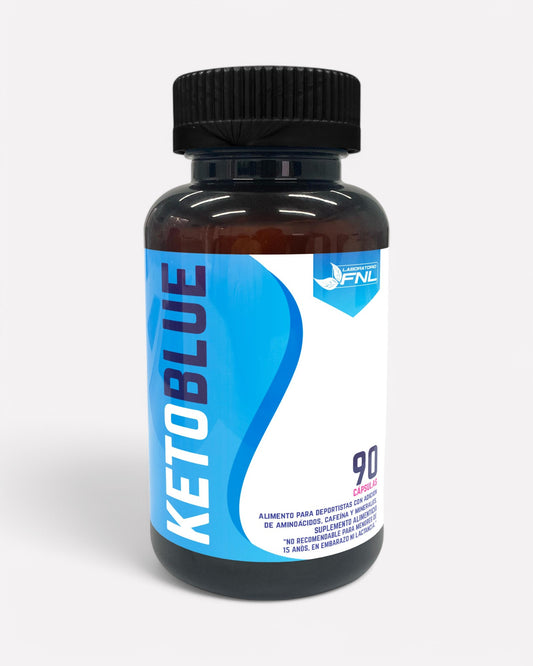 Frasco de Keto Blue, 90 cápsulas, Ortomolecular Chile 