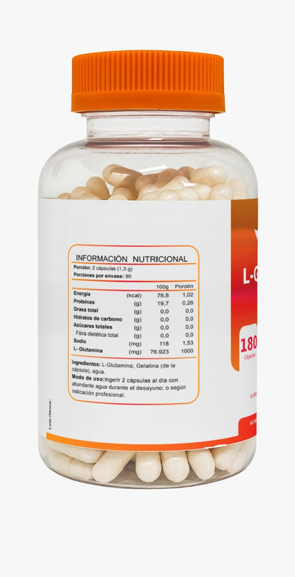 Tabla nutricional especifica de dosis de L-Glutamina