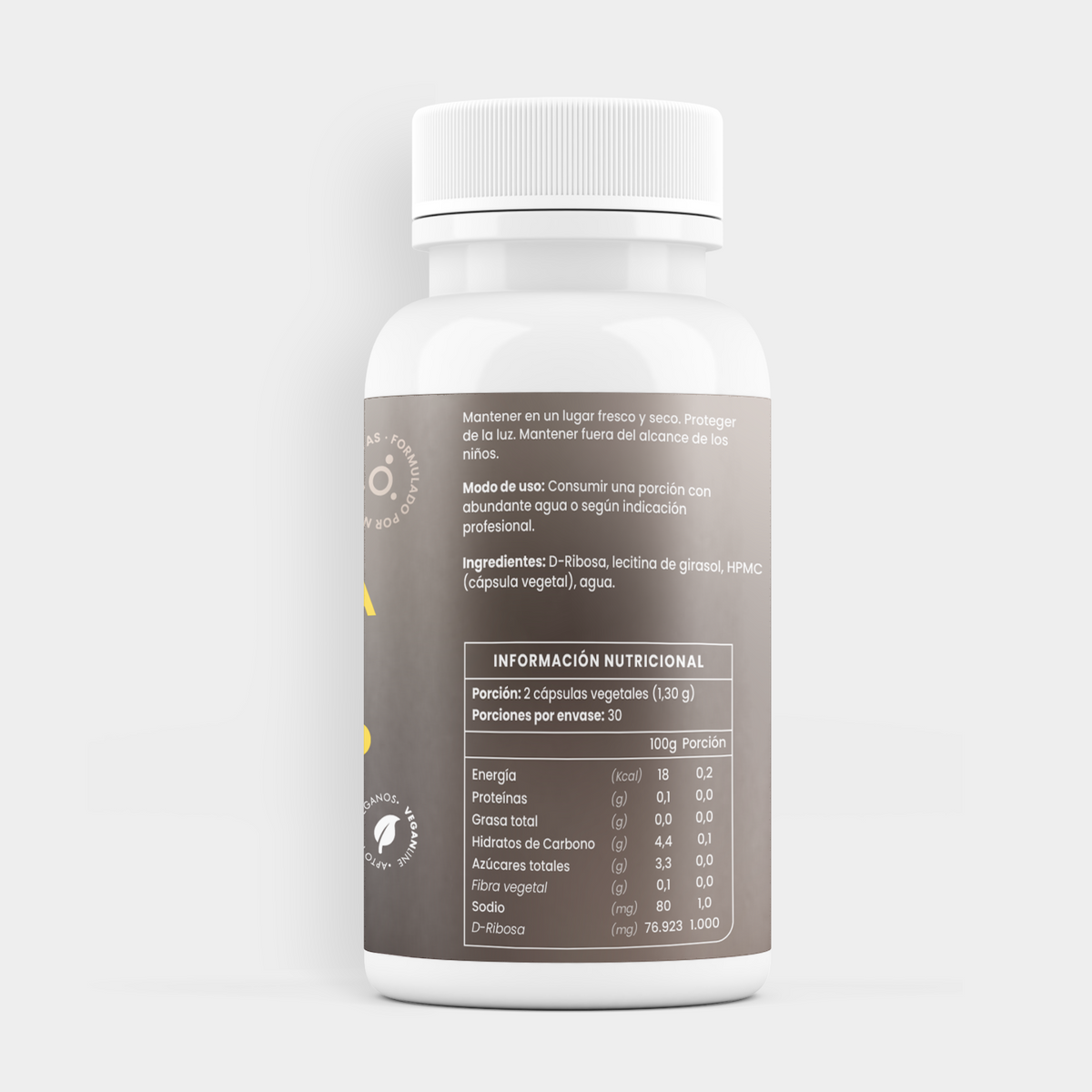 D-Ribosa 1.000 mg-60 cáps