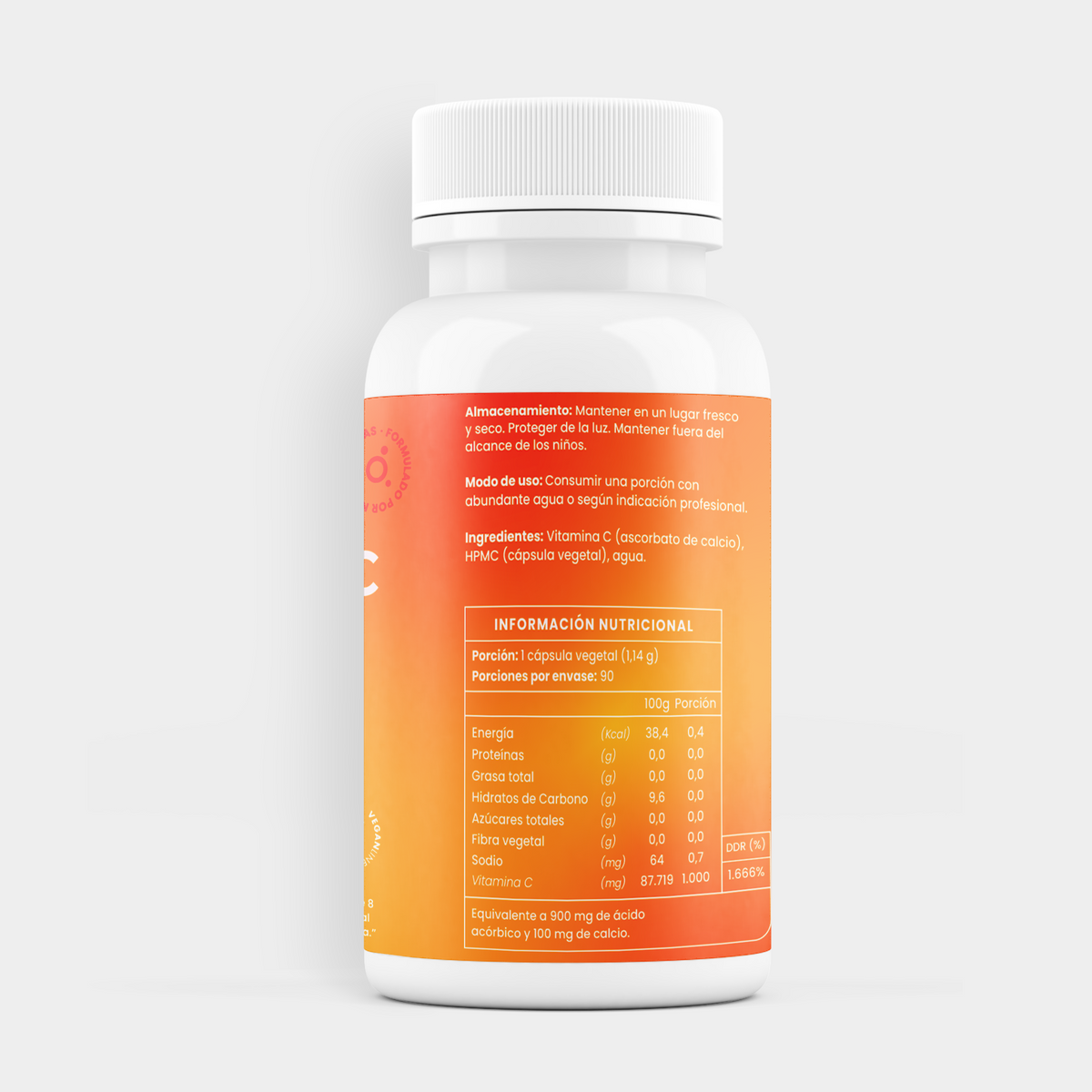 Vitamina C neutra 1.000 mg-90 cáps