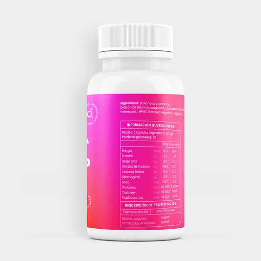 D-Manosa+Cranberry+Probióticos-90 cáps