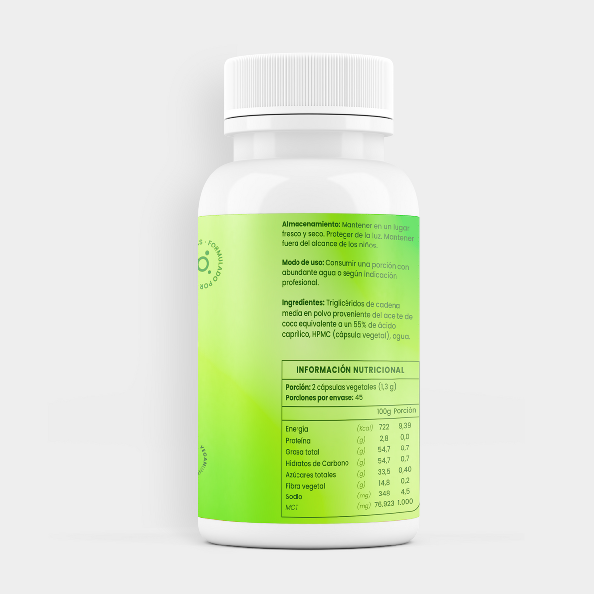Ácido caprilico 500 mg-90 cáps