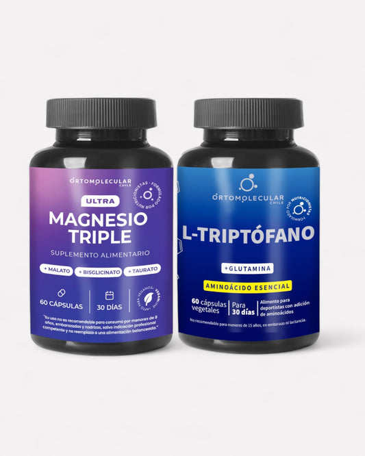 Pack buen dormir compuesto por Ultra Magnesio Triple y L-Triptófano