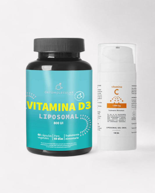 Pack Defensas compuesto por Vitamina D3 Liposomal y Vitamina C en Gel Oral de Norvita