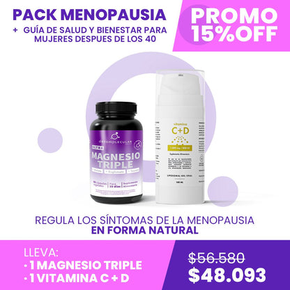 Pack que inbcluye Ultra Magnesio Triple y Vitamina C+D en gel