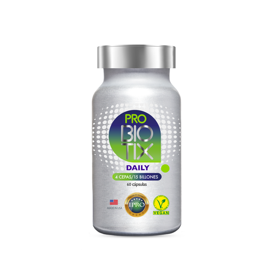 Frasco de probiótico daily, 60 cápsulas, Ortomolecular Chile 