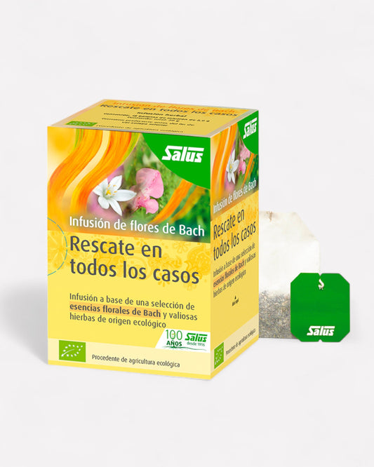 REescate en todos losa casos-Flores bach infusion té