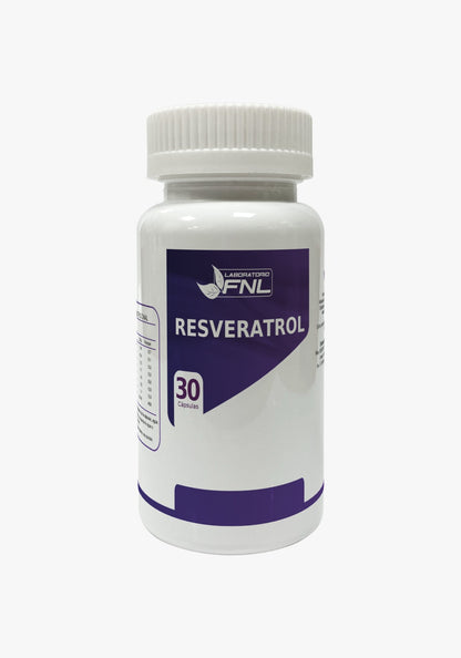 Frasco de Resveratrol 400 mg, 30 cápsulas, Ortomolecular Chile