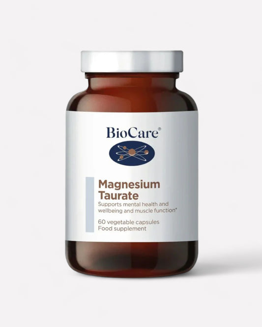 Frasco de Taurato de magnesio, 60 cápsulas, Ortomolecular Chile 
