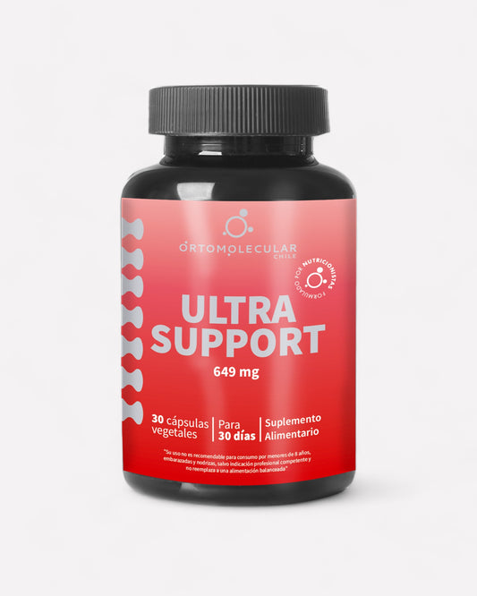 Frasco de Ultra Support, 30 cápsulas, Ortomolecular Chile 