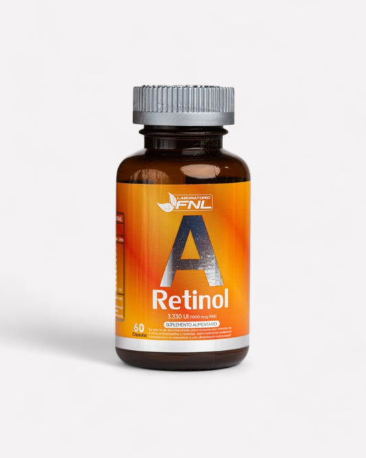 Frasco de Vitamina A (Retinol), 3.330 UI, Ortomolecular Chile