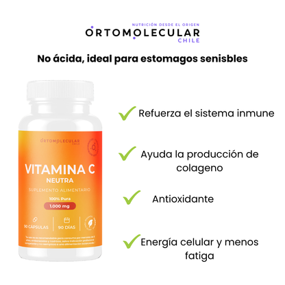 Vitamina C neutra 1.000 mg-90 cáps