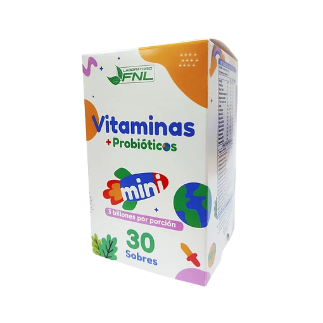 Vitaminas+Probióticos mini-30 sobres