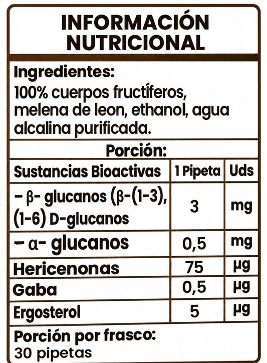 Melena de León Doble Extracto en Gotas 3:1 - 30 ml