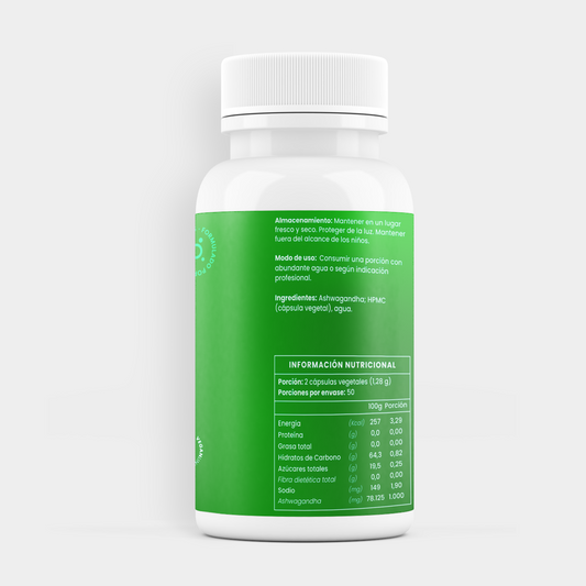 ashwagandha de raiz 100 capsulas