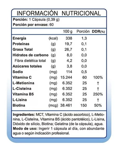 Biotina plus-60 cáps