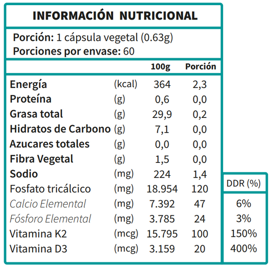 Vitamina D3+K2 MenaQ7 Liposomal 60 cáps