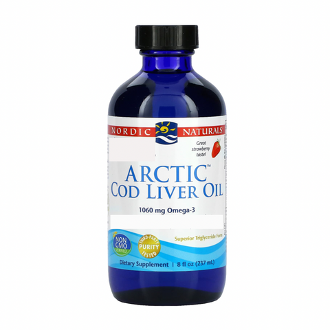 Artic cod Aceite de hígado de bacalao/fresa 1.060 mg-237 ml