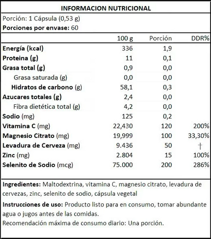 Selenio complex 200 mcg-60 cáps