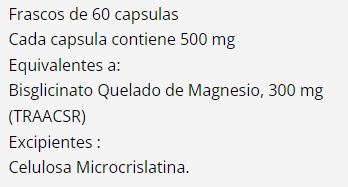 Bisgly Mg 300 mg-60 cáps