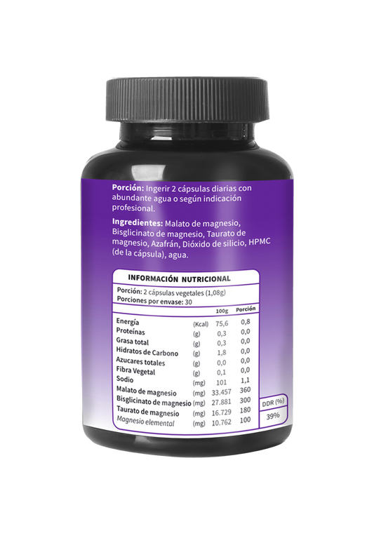 Tabla nutricional ultra magnesio triple