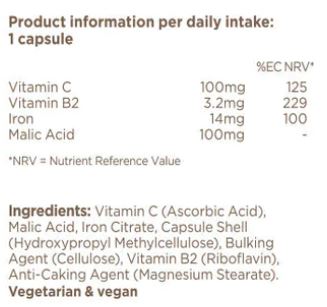 Complex hierro 14 mg-90 cáps