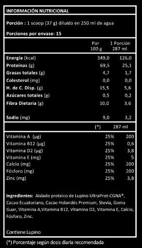 Lupine Protein Cacao-550 grs