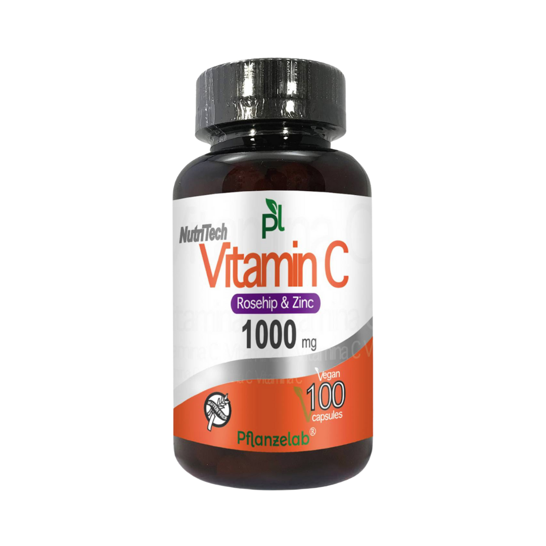 Vitamina C con rosa mosqueta y zinc 1.000 mg-100 cáps