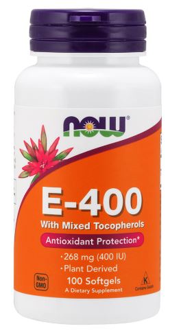 Vitamina E-400 mix tocoferoles-100 softgels