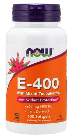 Vitamina E-400 mix tocoferoles-100 softgels