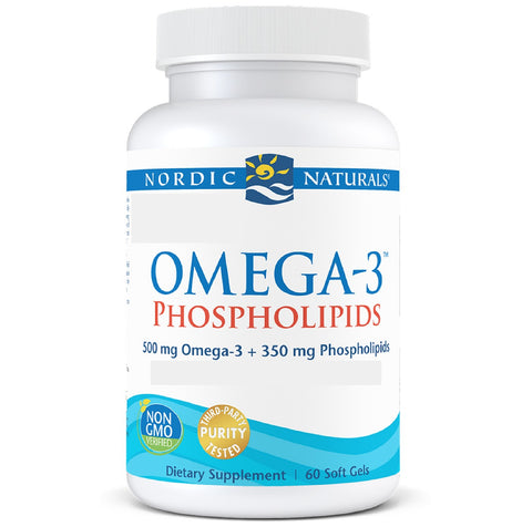 Omega 3 fosfolípidos 500 mg+350 mg-60 softgels-Nordic-Naturals